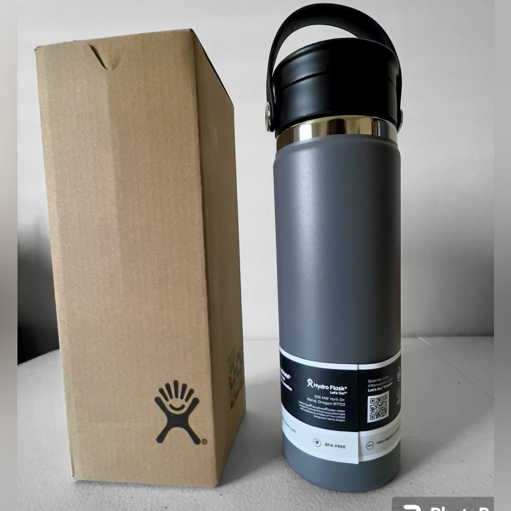 HYDRO FLASK Stainless Steel Wide Mouth TRAVEL MUG Flex Sip Lid 20 oz NIB - Picture 6 of 8